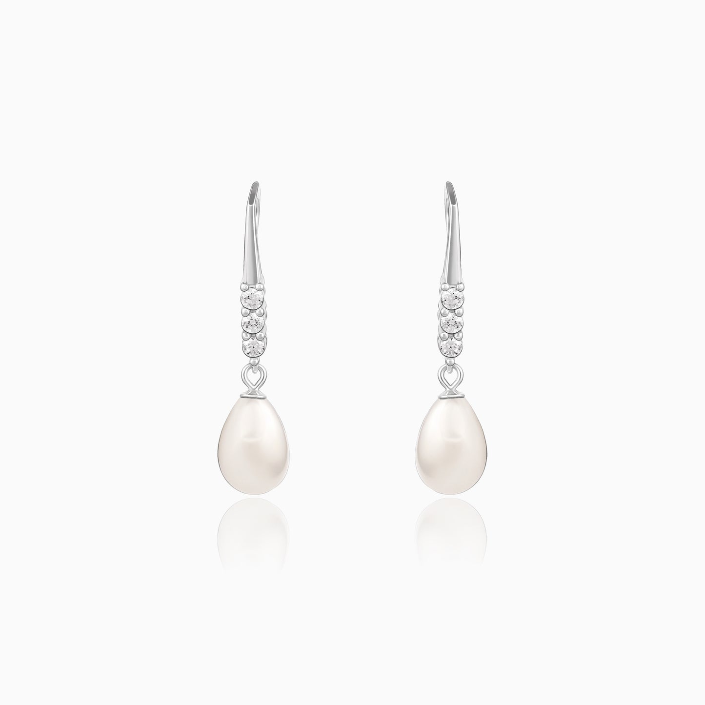 Anushka Sharma Silver Drops of Pearl Earrings