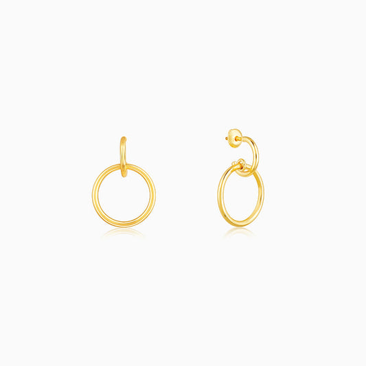 Golden Circle of Love Earrings