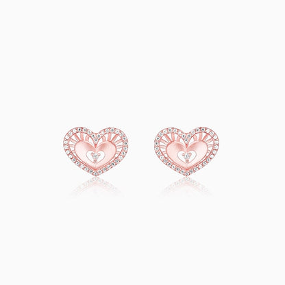 Anushka Sharma Rose Gold Love Affair Stud Earrings