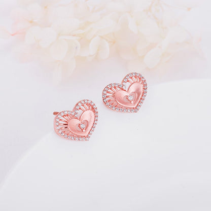 Anushka Sharma Rose Gold Love Affair Stud Earrings