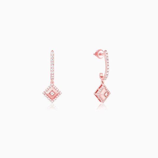 Rose Gold Blend Of Beauty Signature Earrings