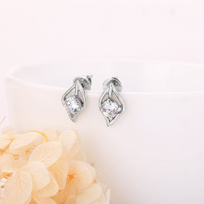 Silver Falling Dew Earrings