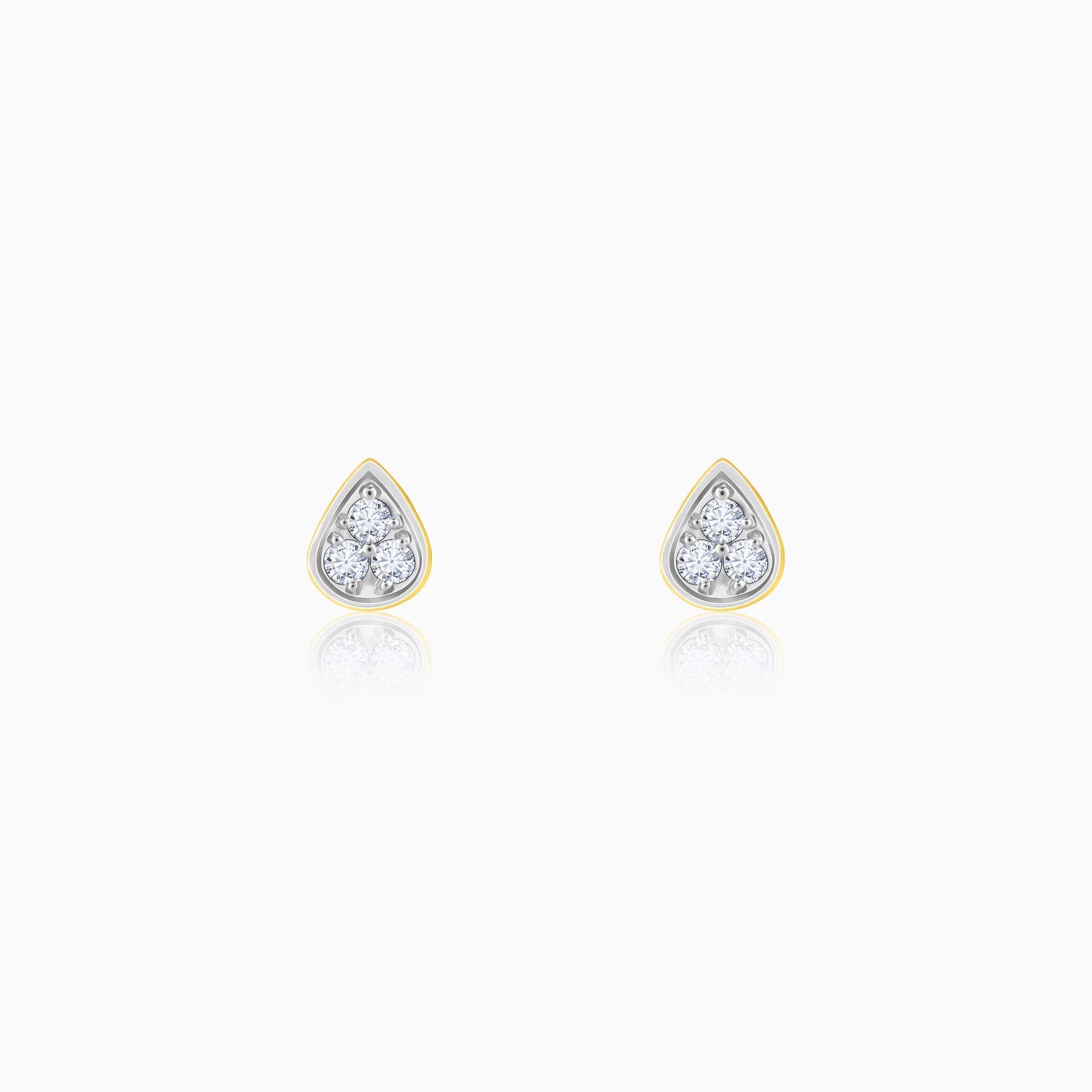 Square Gold Diamond Stud Earrings | Fine Designer Jewelry - Jane Bartel  Jewelry