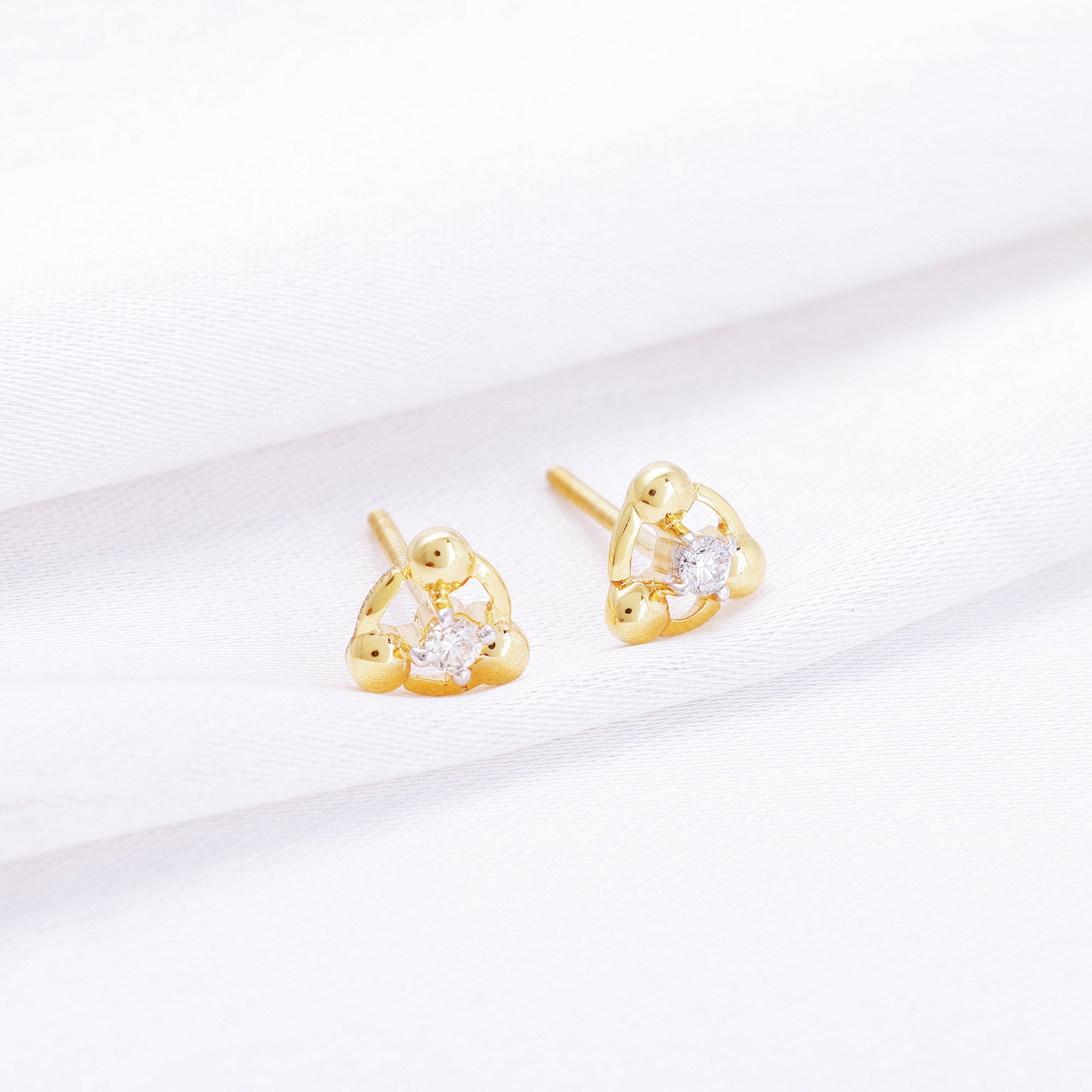 Baby Star Stud Earrings With Diamond | Solid 14k Gold Stud Earrings | Fine  Jewelry – Helen Ficalora