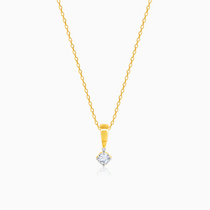 Gold Alluring Diamond Pendant