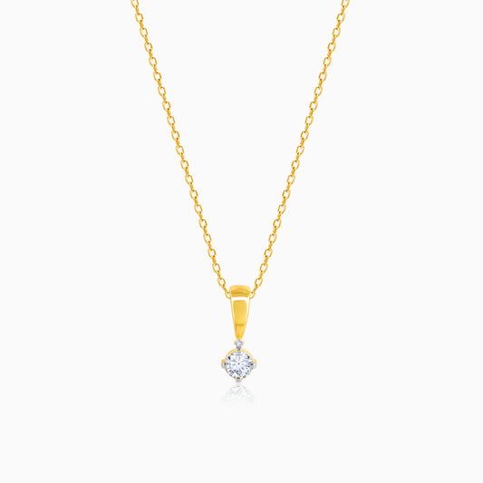 Gold Alluring Diamond Pendant