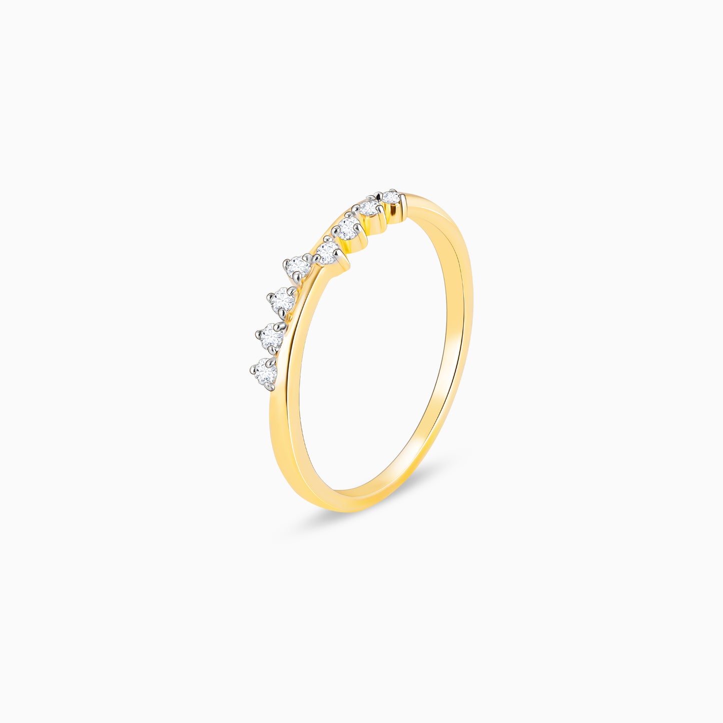 Gold Smiling Delight Diamond Ring