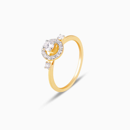 Gold Shine Bright Diamond Ring