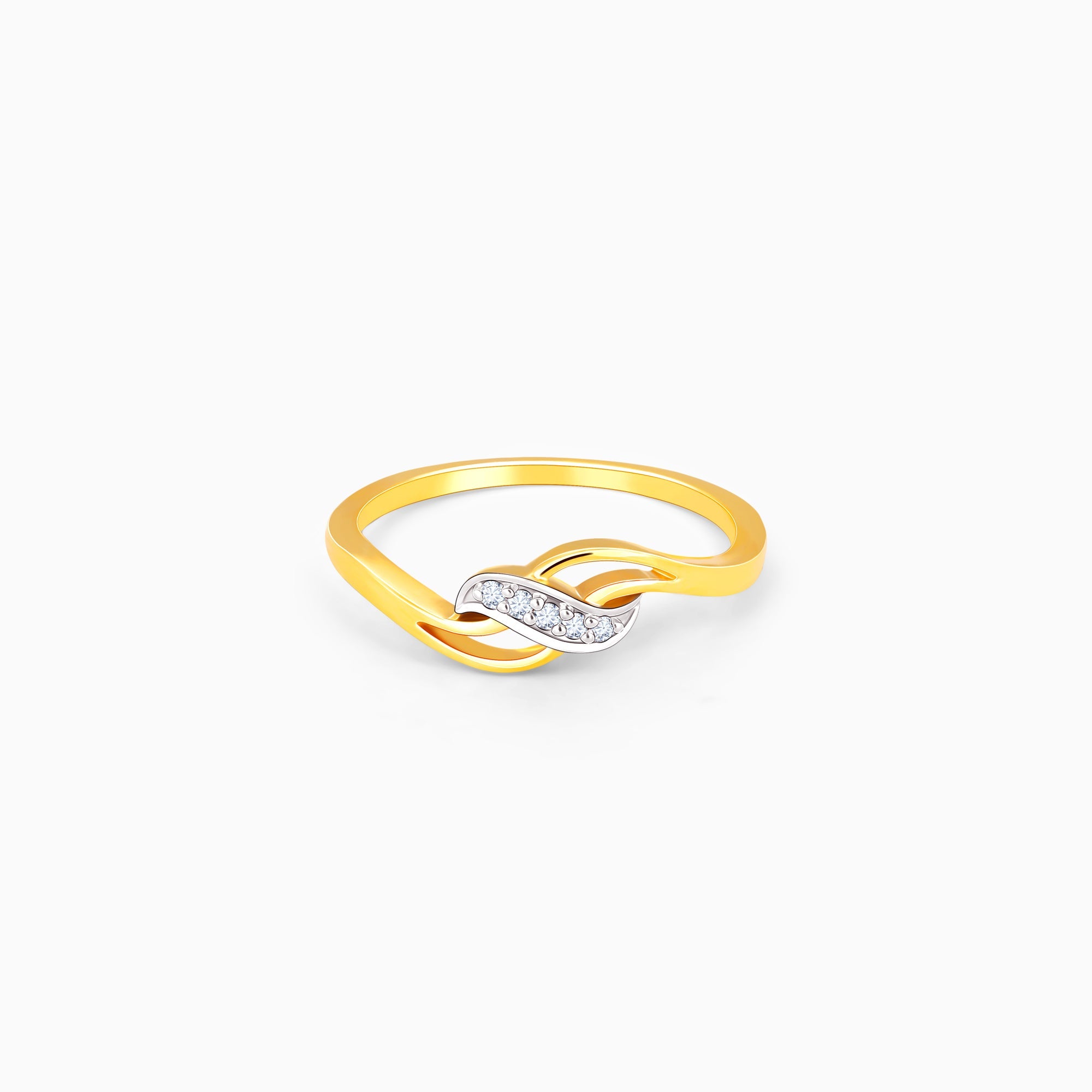 Buy Yellow Gold Rings for Women by Iski Uski Online | Ajio.com