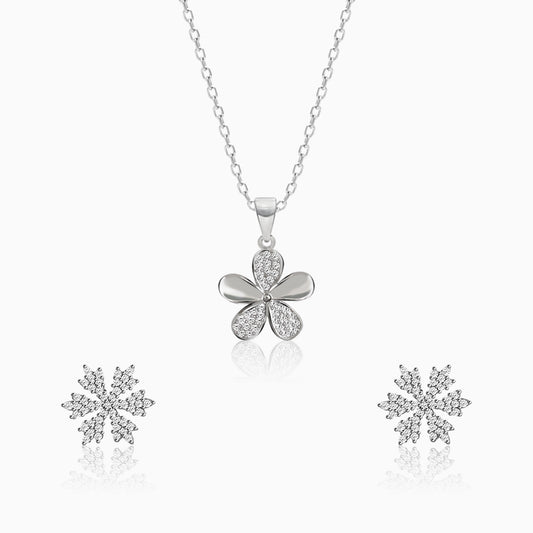 Silver Chic Flower Set