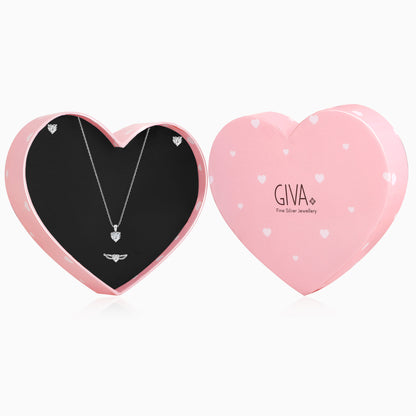 Silver Forever Valentine Solitaire Set