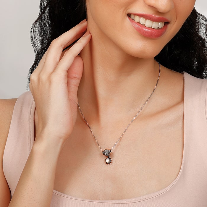 Open Lotus Flower Charm Necklace Pendant in 925 Sterling Silver | Prime and  Pure