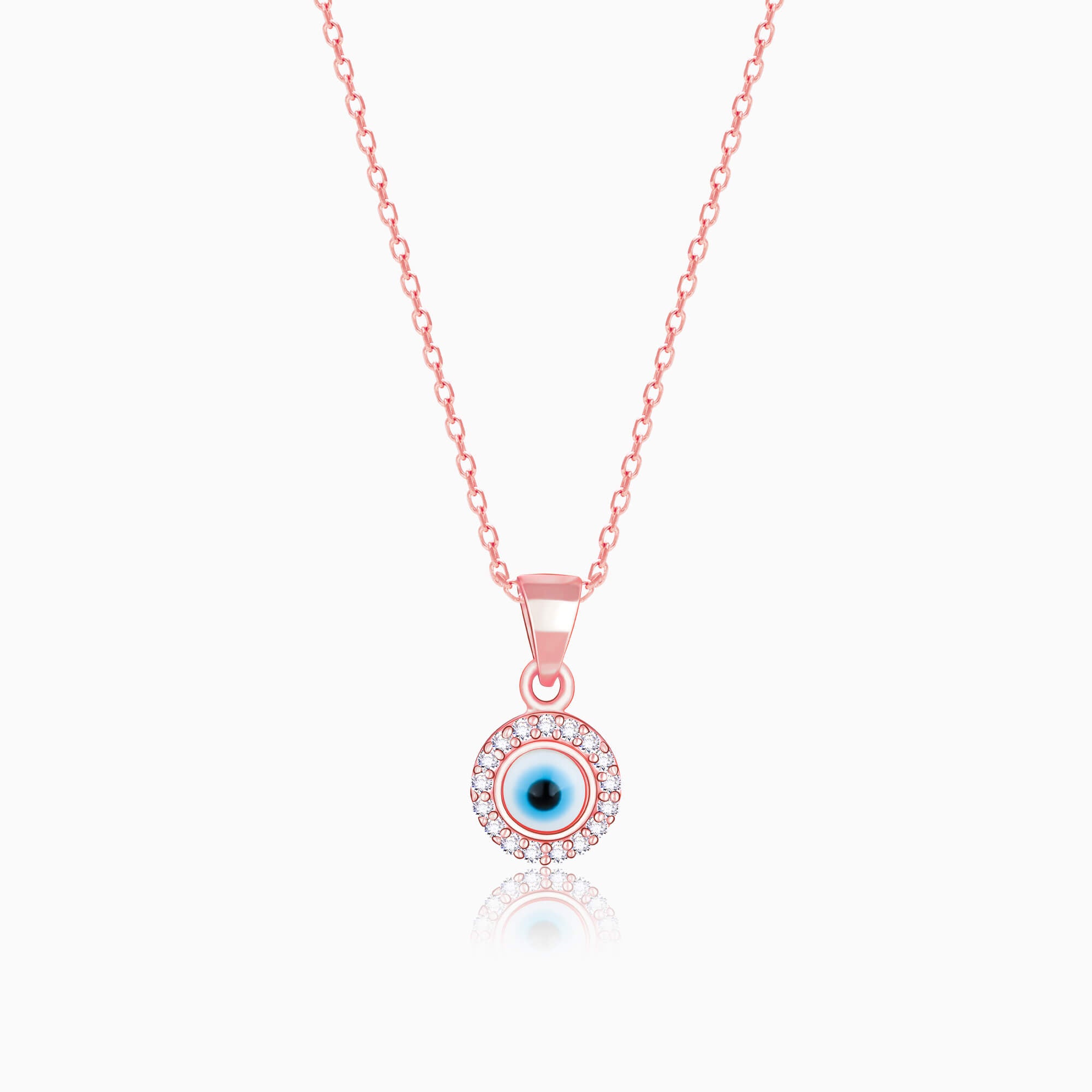 Buy Evil Eye Necklace, 14K Yellow Gold Round Evil Eye Necklace, Minimalist Evil  Eye Necklace, Dainty Evil Eye Necklace, Nazar Necklace, Kabbalah Online in  India - Etsy