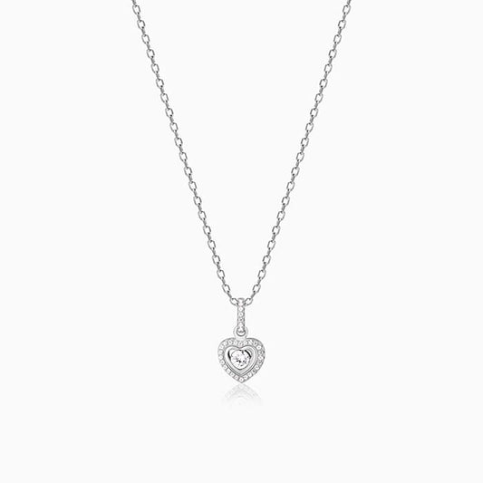 Silver Love Of My Life Pendant with Link Chain