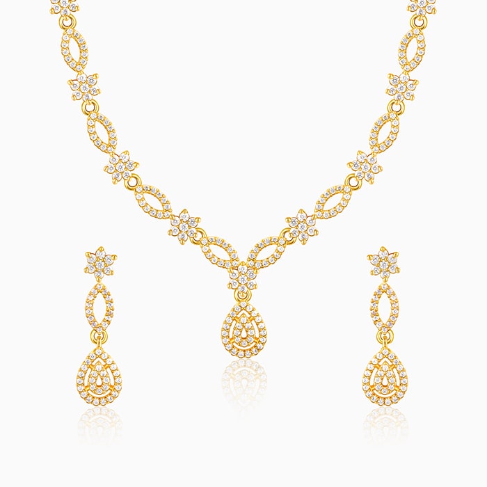 Golden Zircon Shine Elegant Set – GIVA Jewellery