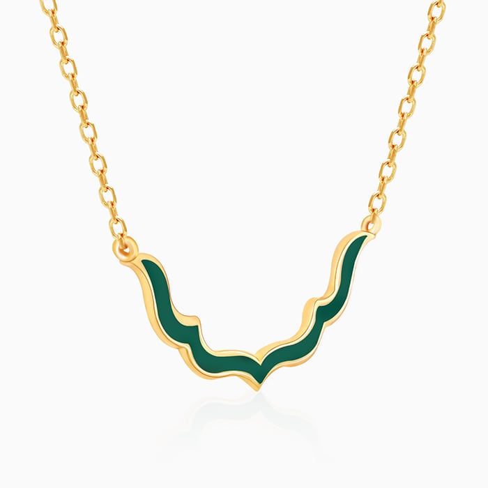 Golden Emerald Nawab Necklace