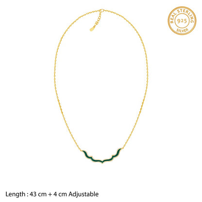 Golden Emerald Nawab Necklace