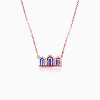 Rose Gold Gates to Taj Necklace