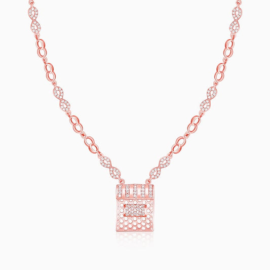 Rose Gold Endless Romance Necklace