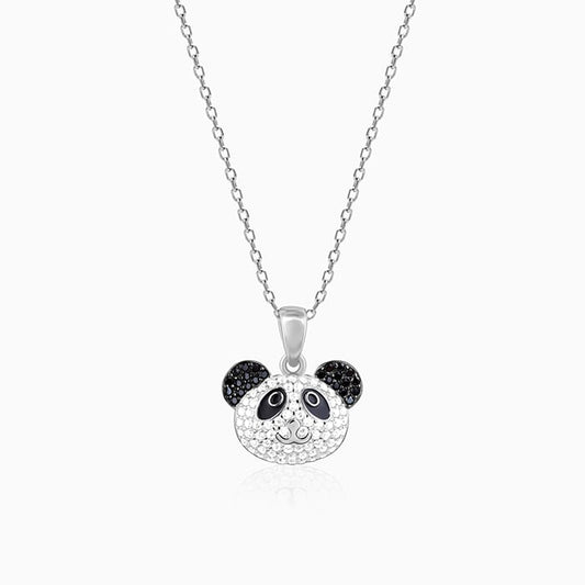 Silver Panda Power Pendant with Link Chain