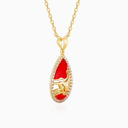 Golden Royal Heritage Pendant with Link Chain