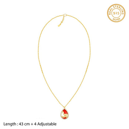 Golden Royal Heritage Pendant with Link Chain