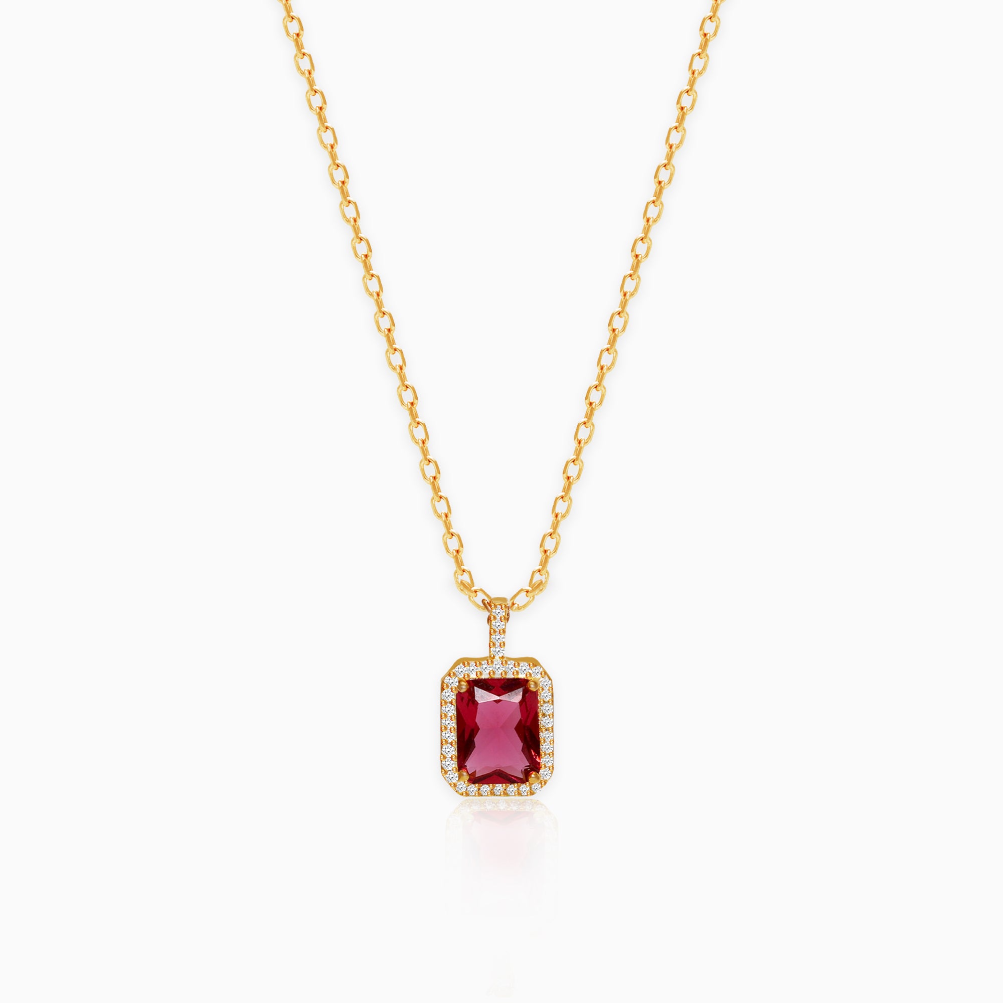 Buy Ruby Necklaces Online | BlueStone.com - India's #1 Online Jewellery  Brand
