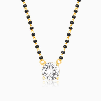 Golden Classic Solitaire Mangalsutra