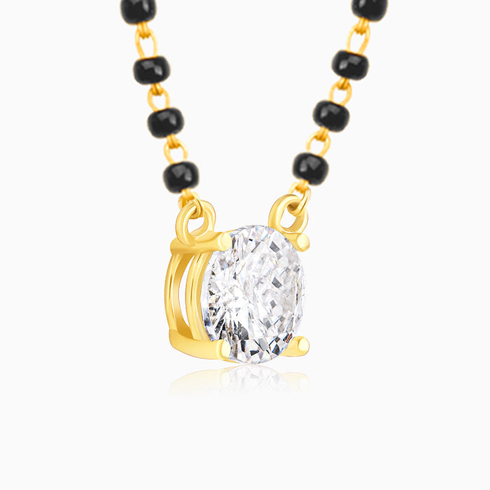 Buy Golden Classic Solitaire Mangalsutra at Best Price GIVA Jewellery