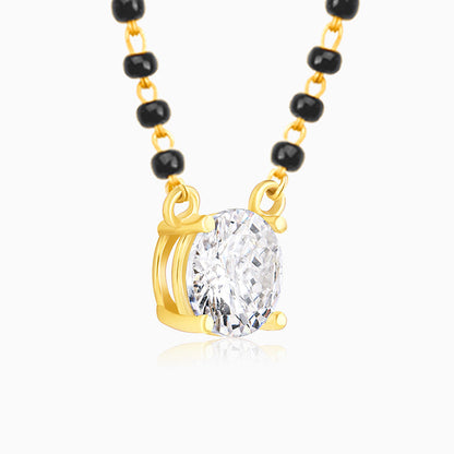 Golden Classic Solitaire Mangalsutra