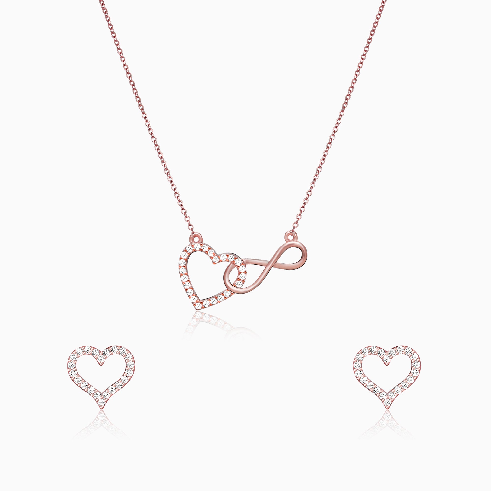 Rose Gold Love Will Go On Set – GIVA Jewellery