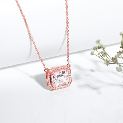 Rose Gold Valentine Classic Zircon Gift Set