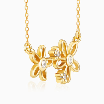 Golden Shimmer Bloom Necklace