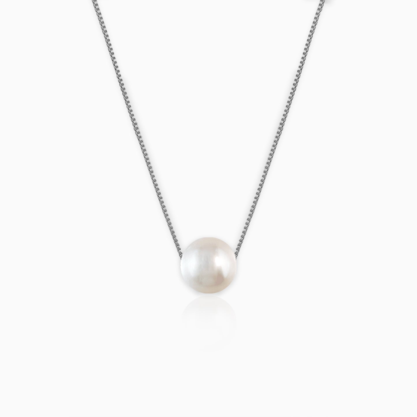 Silver White Pearl Moon Set