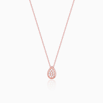 Rose Gold Studded Swayer Necklace