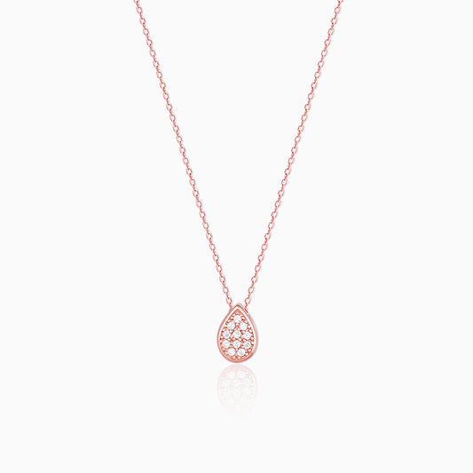 Rose Gold Studded Swayer Necklace