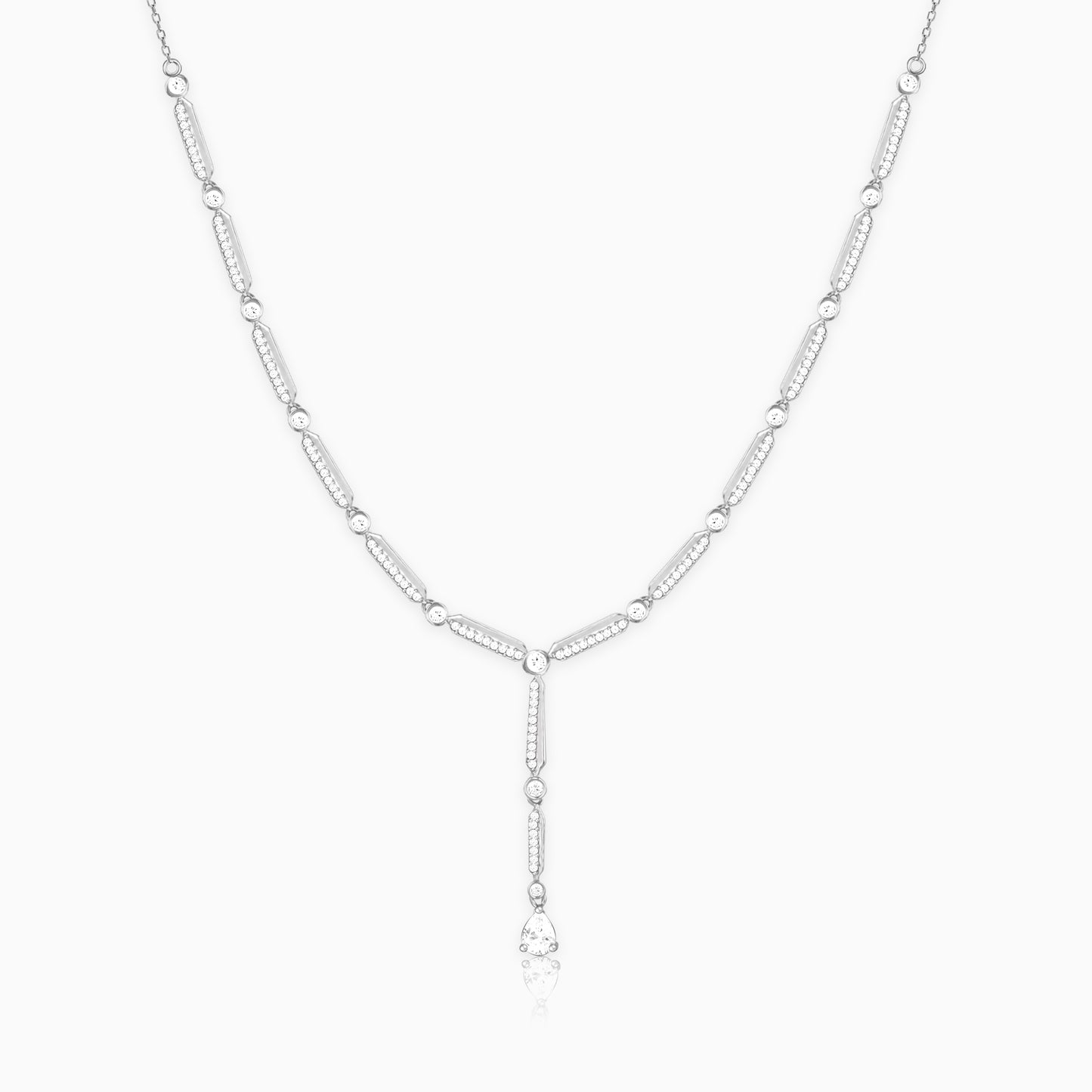 Zircon Silver Night Necklace