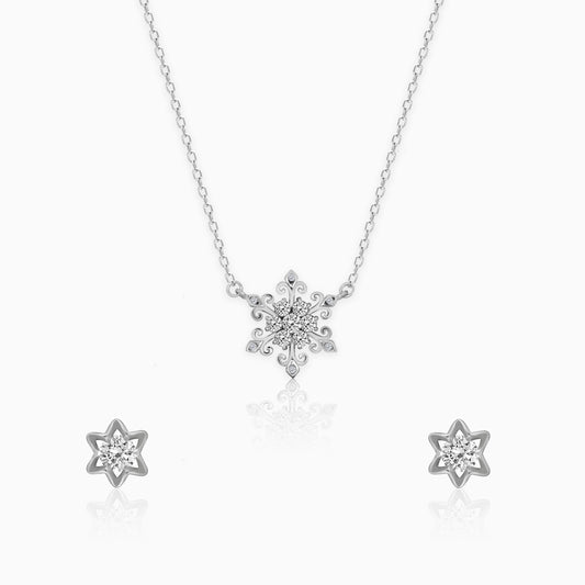 Silver Snowflake Set