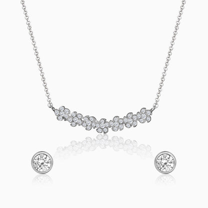 Silver Shining Zircon Set