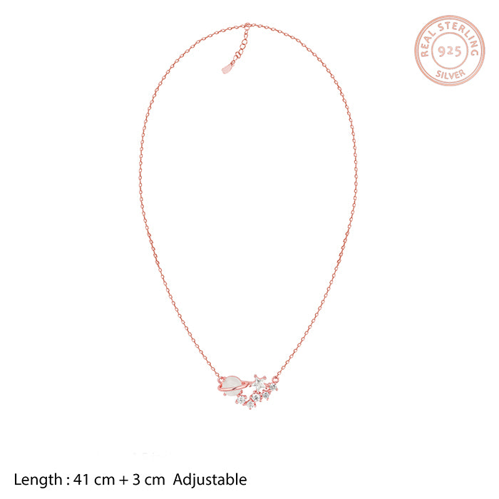 Rose Gold Celestial Love Necklace