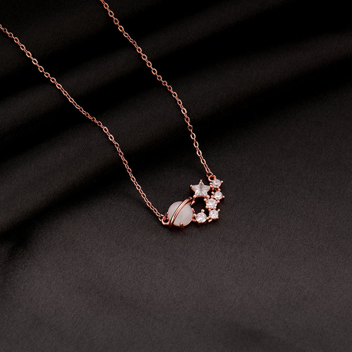 Rose Gold Celestial Love Necklace