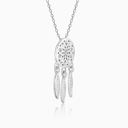 Silver Dreamcatcher Necklace