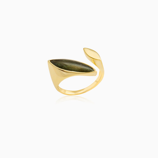 Golden Black Romance Ring