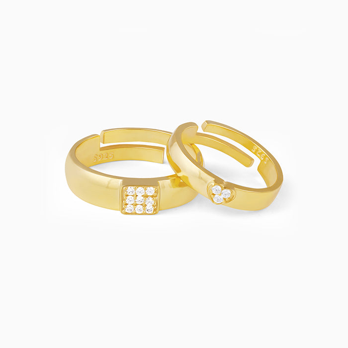 Buy Golden Shining Stunning Couple Ring Design at Best Price