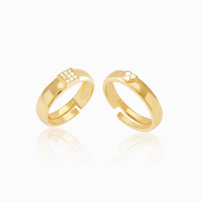 Buy Golden Shining Stunning Couple Ring Design at Best Price