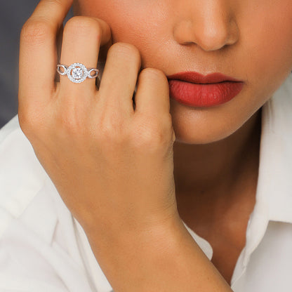 Silver Stark Flower Ring