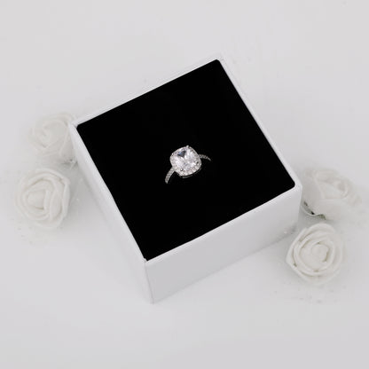 Silver Rose Gold Classic Solitaire Set