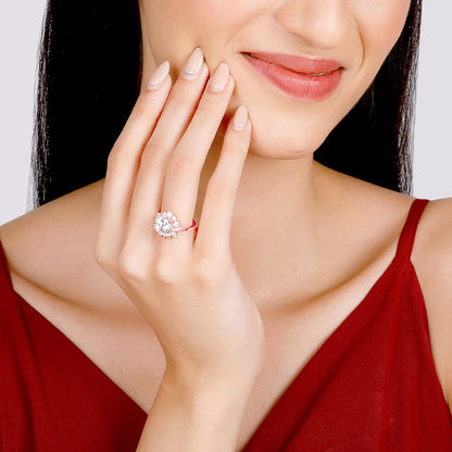 Anushka Sharma Rose Gold Floral Magic Ring