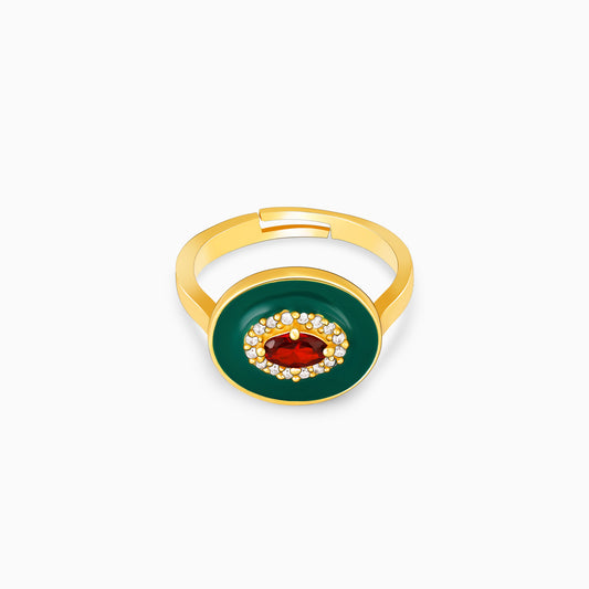 Golden St. Peter's Basilica Oval Ring