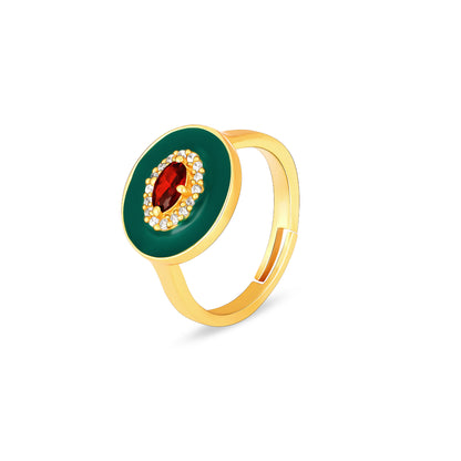 Golden St. Peter's Basilica Oval Ring